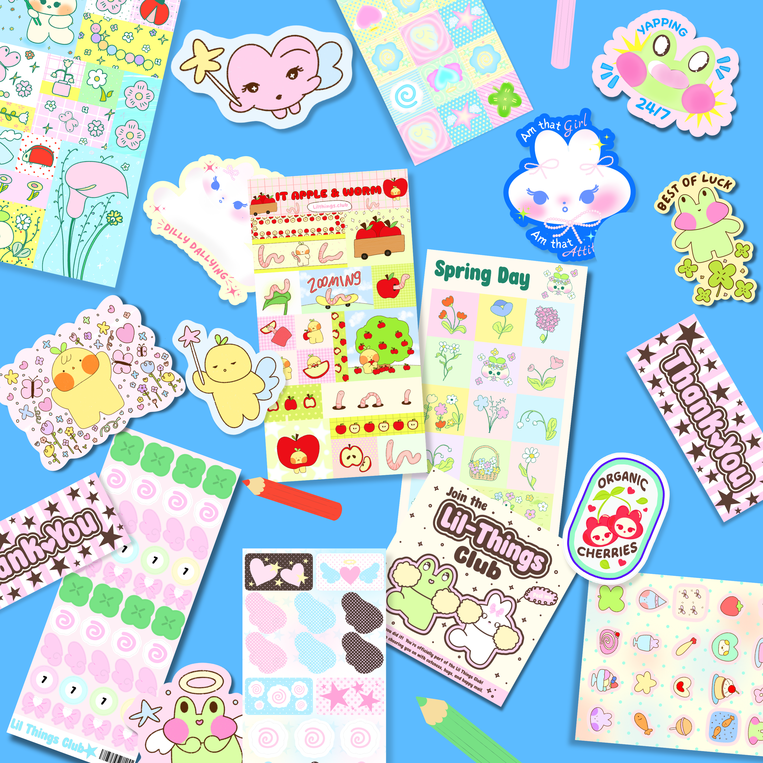 Cute handmade Lil Things Club products